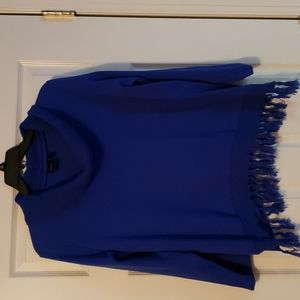 Rafaella cowl neck fringe sweater